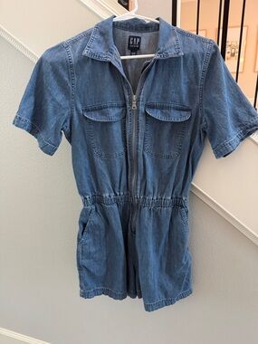 GAP Denim Label Top in Light Blue-Green